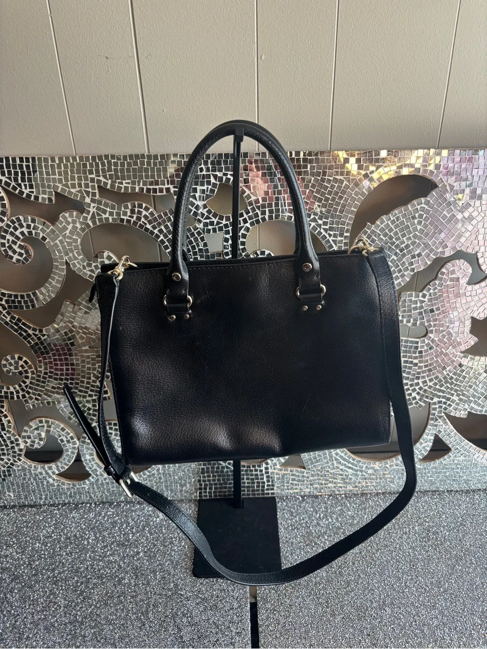 ⭐️Kate Spade Black Leather Satchel Bag